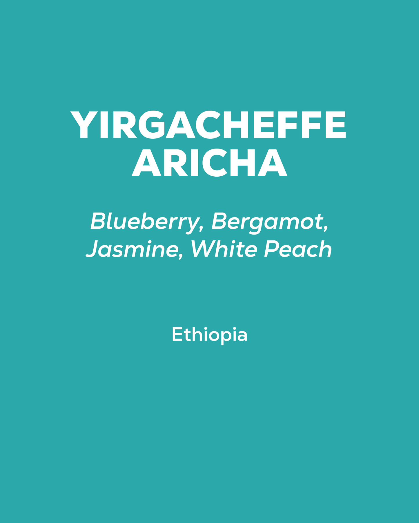 Ethiopia - Yirgacheffe Aricha