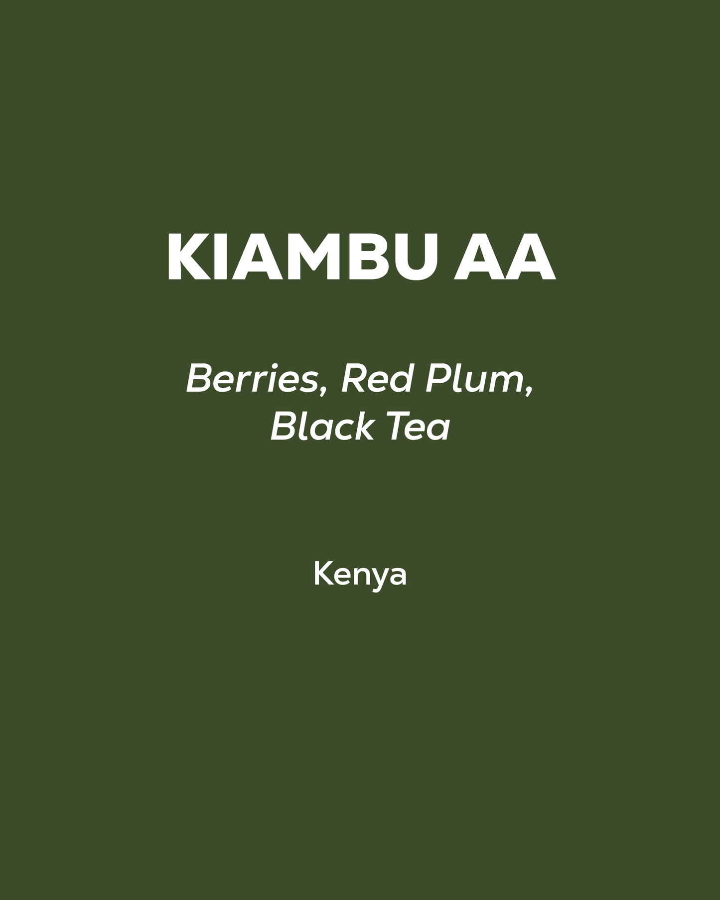 Kenya - Kiambu AA