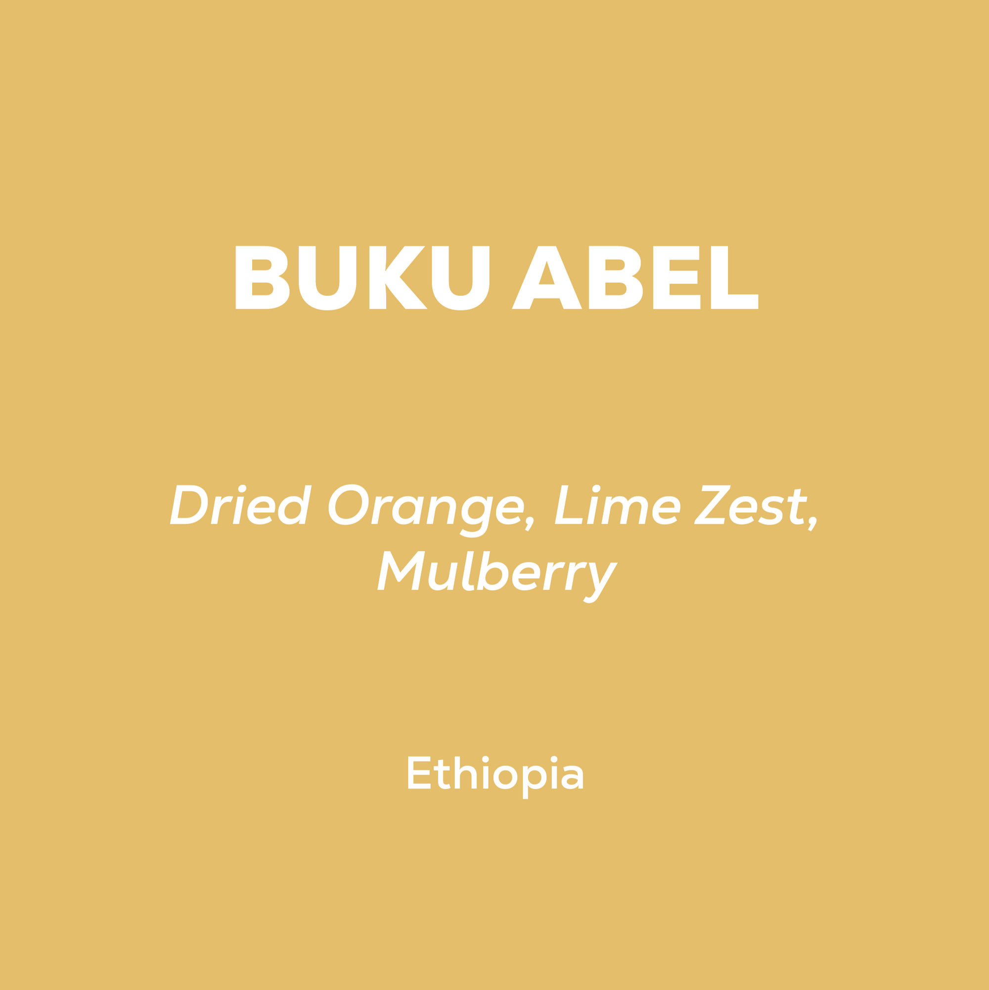 Ethiopia - Buku Abel